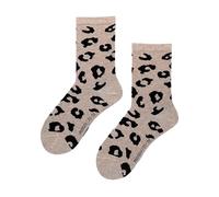 Hudson Fancy Leo Animal Print Medias hasta la Rodilla, Beige, 35-38 Mujeres