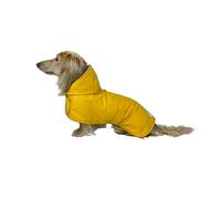 Hudson Hound, Dachshund - Chubasquero para perro salchicha, abrigo largo para perro, impermeable para perro Weiner, chaqueta impermeable Doxie (S)