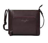 Hudson & James Bolso cruzado de cuero para mujer | Bolso de hombro pequeño con correa ajustable | Bolsa ligera para viajes, compras, trabajo y artículos esenciales cotidianos, Brown