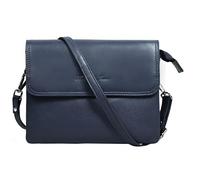 Hudson & James Bolso cruzado de piel auténtica para mujer, bolso de hombro ligero con correa ajustable, elegante bolso bandolera para viajes, trabajo, compras y artículos esenciales para el día a día