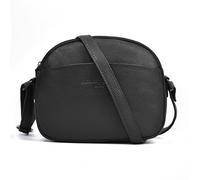 Hudson & James Bolsos cruzados para mujer - Bolsos de cuero y bolsos de hombro con correa ancha ajustable, bolsa cruzada para mujeres y niñas, viajes, compras, trabajo, uso diario, Black