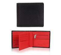 Hudson & James Cartera de piel auténtica con bloqueo RFID para hombre con tarjetero, compartimentos para billetes con cremallera, bolsillo para monedas, carteras minimalistas para hombres, Reino Unido