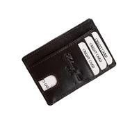 Hudson & James Cartera delgada para hombre, con bloqueo RFID, minimalista, soporte para tarjetas de crédito, cartera ligera con caja de regalo, Brown, M, Contemporáneo