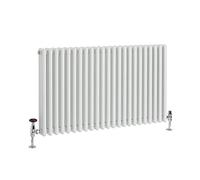 Radiador Tradicional Horizontal en Aluminio Blanco con Columnas - 600mm x 1035mm (Columnas Dobles) - Esme