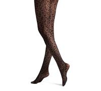 Hudson Sparkly Leo Gemustert Medias, Negro, 38-40 Mujeres