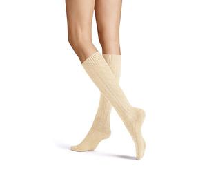 Hudson Winter Plait Ksd Medias hasta la Rodilla de Punto para Mujer, Biber-Mel, 39-42