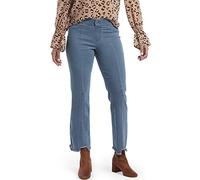 HUE Cropped Flare Leggings y Pantalones, Stonewash, X-Small para Mujer