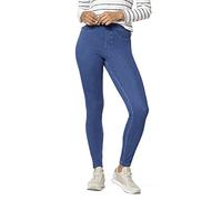 HUE Leggings de Mezclilla Esenciales de Ajuste Curvo Calcetines, Lavado Medio, XL para Mujer