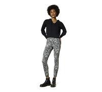 HUE Legging Denim de Talle Alto Leggings, Gris-Baby Leopard, L para Mujer