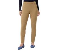 HUE Leggings de Sarga Suave Estilo Vaquero para Mujer, Armiño, Small