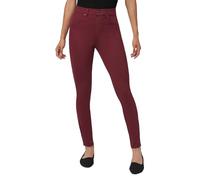 Hue Leggings vaqueros ultra suaves de cintura alta para mujer, Zinfandel, Medium