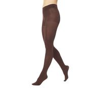HUE - Medias superopacas con sujeción de vientre, Espresso, 4