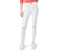 HUE Ripped Knee Denim Leggings, Blanco, XL para Mujer