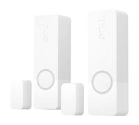 Philips Hue Secure Sensores de Contacto Inteligentes, Negro, Pack de 2 | Instalación Inalámbrica en Puertas y Ventanas, Automatizan la Luz, Batería de Larga Duración, Soporte Adhesivo Incluido