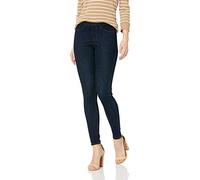 HUE Legging Vaquero Jeanz Original de Color sólido Calcetines, Midnight Rinse, S para Mujer