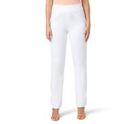HUE Super Soft Stretch High Rise Straight Leg Denim Leggings, Jeggings with No Side Seams, Blanco, M para Mujer