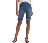 HUE Ultra Soft Denim High Rise Bermuda Shorts Calcetines, Windsor Blue Wash, S para Mujer