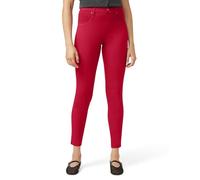 HUE Ultra Soft High Waist Denim Leggings Leggins, Rojo Tango, S para Mujer