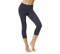 HUE Wide Waistband Blackout Cotton Capri Leggings, Assorted Calcetines, Azul Marino, 2X para Mujer