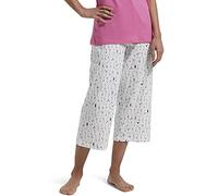 HUE Women's Printed Knit Capri Pajama Sleep Pant