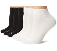 HUE Women's Quarter Top Sock with Cushion, 6-Pack