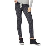 HUE Women's Reversible Ponte Leggings, Snake, Large