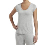 HUE Women's Sleepwell with Temptech Short Sleeve Pajama Sleep Top