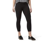HUE Women's Wide Waistband Blackout Cotton Capri Leggings, Assorted
