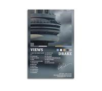 HUEAEHAHE Drake - Póster decorativo para habitación, diseño de vistas de álbum, póster estético para decoración de pared, 40 x 60 cm, estilo sin marco