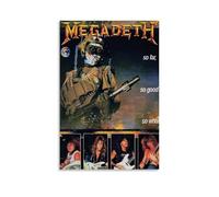HUEAEHAHE Megadeth So Far, So Good, So What - Póster decorativo para habitación, póster estético para decoración de pared, 40 x 60 cm, estilo sin marco