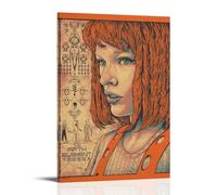 HUEAEHAHE Póster decorativo de la película El quinto elemento, 4 pósteres de lienzo para habitación, póster estético para decoración de pared, 20 x 30 cm, estilo marco