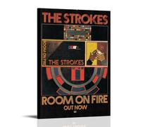HUEAEHAHE Póster decorativo de The Strokes Room on Fire, póster estético para decoración de pared, 40 x 60 cm, estilo marco