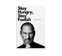 HUEAEHAHE Steve Jobs (1) Póster decorativo de lienzo para habitación, póster estético de 30 x 45 cm, estilo sin marco