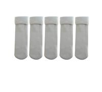 Hueborne Calcetines Térmicos De Forro Polar Ultrasuaves For Mujeres Mayores - Calcetines Gruesos Cálidos De Terciopelo For Invierno, Ajuste Delgado Y Transpirable(Light Gray-5pcs)