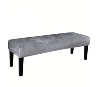 Hueborne Funda De Terciopelo For Banco De Piano: Funda Elástica For Banco De Comedor, Suave Y Elástica, Ideal For Bancos Largos Y Sala De Estar.(Light Grey)
