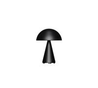 Hübsch Bonita lámpara de mesa LED recargable Mush, negro mate, altura 20 cm