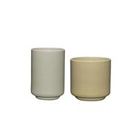 Hübsch - Deux Pots 2 pcs. Light Green/Sand