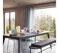 Hübsch Jarrón para caramelos, set de 2, rosa, cristal, altura 18 + 26 cm