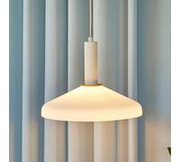 Hübsch Lámpara colgante Apollo, color arena, naranja, hierro, cristal