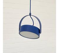 Hübsch Lámpara colgante LED Stage, azul, hierro, 3.000 K EC:EPREL:1267211