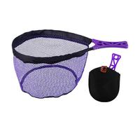 Hueco de trucha | Pescador de mango ergonómico plegable, red de pesca de kayak para atrapar | Para exteriores y viajes, lagos, ríos, mar y agua salada, barcos, kayaks, principiantes, pescadores