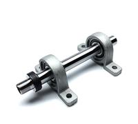 Hueco M14x1mm M14 eje de husillo de rosca 2 rodamientos DIY cortador de torno de madera cabezal ajuste Chuck K01-50 K02-50 K01-65 K02-65