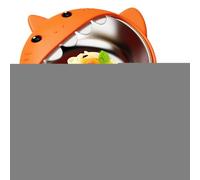 Huehkir Boles Con Ventosa Para Bebé,Bol Infantil Con Ventosa De Silicona Extraíble - Vajilla Anticalentamiento Platos con Diseño de Tiburón para Comidas Viajes Sillas Altas