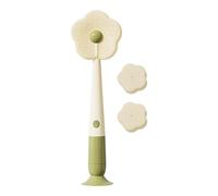 Huehkir Cepillo Limpiador para Tazas - Cepillo Fregador para Vasos | Esponja Fregona con Forma De Flor para Ranuras Y Sifones De Vino Fregadero Café Viajes