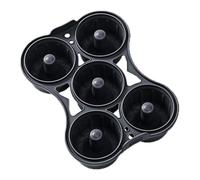 Huehkir Moldes Para Donuts Para Hornear - Molde de Silicón para Rosquillas con 5 Cavidades - Accesorios para Hornear Antiadherentes para Freidora de Aire Fiestas de Cumpleaños Postres