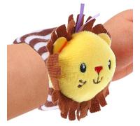 Huehkir Sonajeros para manos y pies, sonajeros de muñeca para bebés | Juguete de cascabel de animales de dibujos animados de felpa,Pulsera educativa de mano para brazo de bebé, juguetes divertidos con