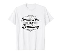 Huele a día Bebiendo Divertido Brunch Fiesta Camiseta