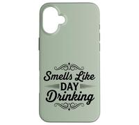 Huele a día Bebiendo Divertido Brunch Fiesta Carcasa para iPhone 16 Plus