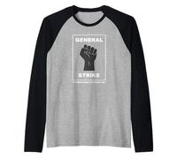 Huelga General Día Internacional de los Trabajadores Mayo Primero del Trabajo 2026 Camiseta Manga Raglan