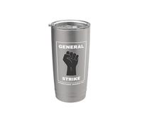 Huelga General Día Internacional de los Trabajadores Mayo Primero del Trabajo 2026 Vaso térmico de acero inoxidable de doble pared
